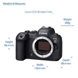 Canon EOS R6 MKII | Full Frame Mirrorless Camera | Body